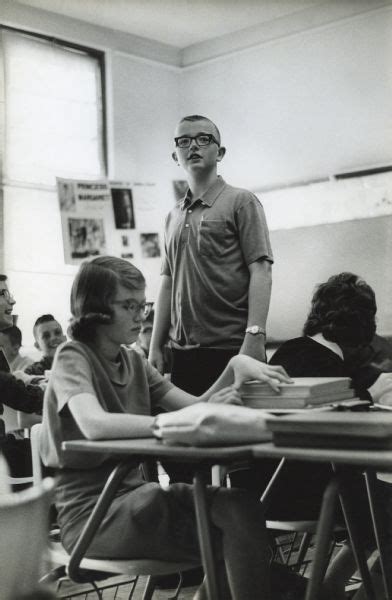 Butch Quirk In The Classroom Photograph Wisconsin Historical Society