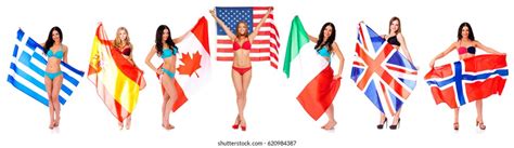 Collage Flags World Isolated On White Stock Photo 620984387 | Shutterstock