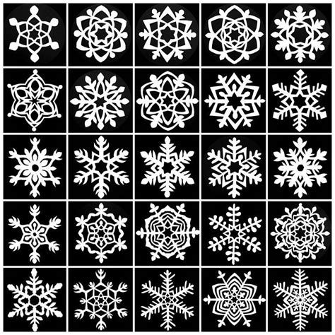 25 Paper Snowflake Patterns Collection PDF digital Download Paper Craft ...