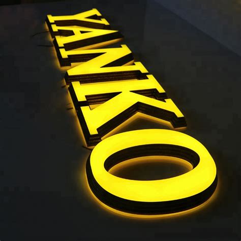 D Acrylic Led Signs Etimeau Au