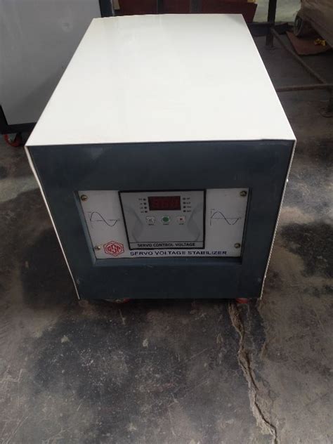 Grey Kva Single Phase Servo Voltage Stabilizer At Rs Piece