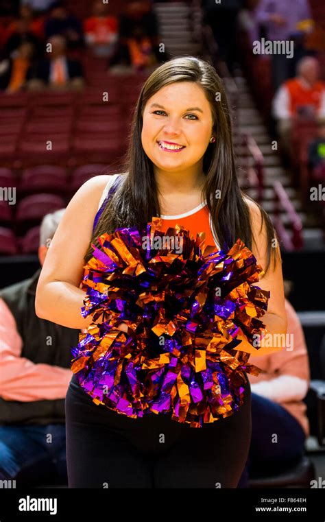 Clemson Rally Cat During The Ncaa Basketball Game Between Louisville And Clemson On Sunday