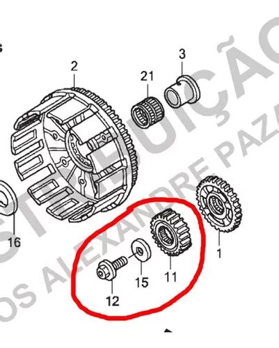 Engrenagem Motora Prim Ria Da Campana Honda Crf R Mercadolivre