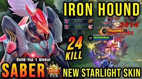 Kills X Maniac Iron Hound Saber New Starlight Skin Build