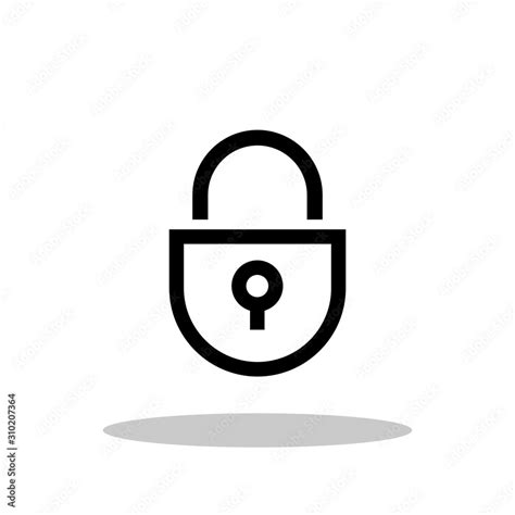 Security Icon In Flat Style Shield Security Symbol For Your Web Site Design Logo App Ui