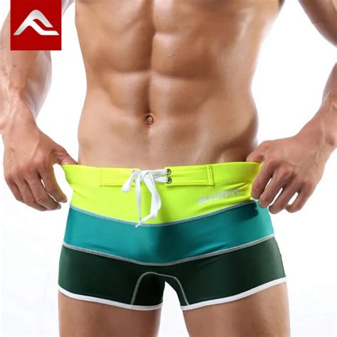 Men S Boxer Swimming Trunks Acefit Swimwear Mens Swim Shorts Sexy Gay Swimsuit Man Beach Wear