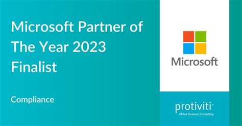 Emma Jacobs On Linkedin Protiviti Named A Finalist For 2023 Microsoft