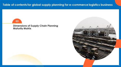 Global Supply Planning For Ecommerce Logistics Business Powerpoint