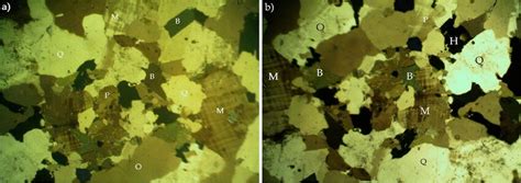 Photomicrograph Of Porphyritic Granite In Transmitted Light Q Quartz Download Scientific