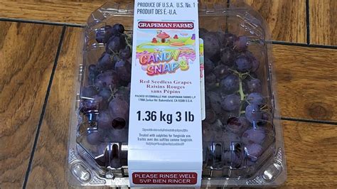 Costco Item Review Grapeman Farms Candy Snaps Red Seedless Grapes Taste