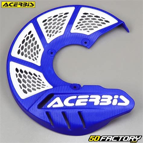 Protège disque de frein avant Acerbis X Brake 2 0 bleu et blanc