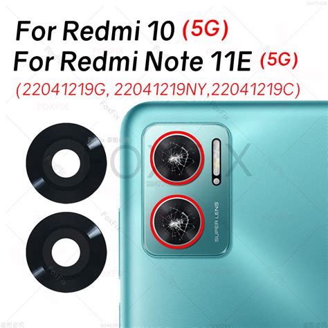 Xiaomi 適用於小米 Redmi Note 11e Redmi 10 5g 的後置攝像頭玻璃鏡頭 22041219c 蝦皮購物