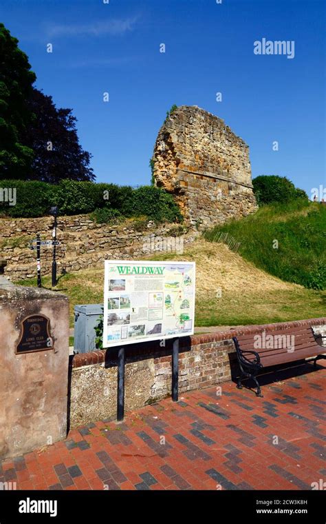 Wealdway Long Distance Footpath Information Sign And Part Of Outer