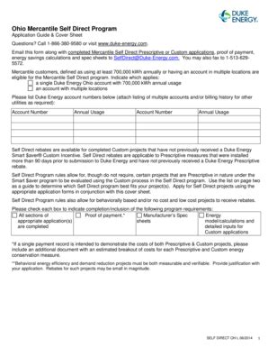 Fillable Online Msd Lighting Prescriptive Application Duke Energy Fax