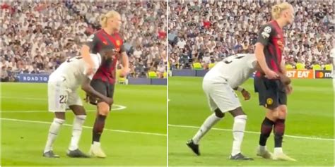 Antonio Rudiger’s bizarre off-the-ball defending vs Erling Haaland goes