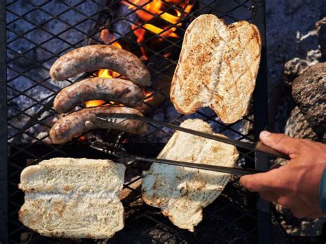 Campfire Grilled Sausage Sandwiches Amanda Outside