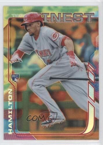 2014 Topps Finest Hot Box Orange Refractor Billy Hamilton 21 Rookie RC