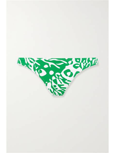 Eres Crab Printed Bikini Bottoms In Green ModeSens