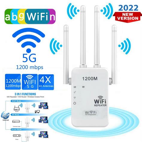 Repetidor Extensor De Rango WiFi De 1200Mbps Amplificador Inal Mbrico