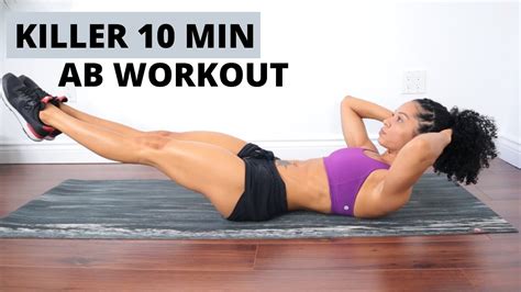 10 Min Ab Workout Intense Abs Workout At Home No Equipment YouTube