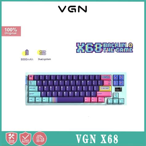 VGN X Mini Hot Swap ไฟ RGB Backlit บลทธ G Type C แบบมสายสามโหมดคยบอรดเลนเกมกลไก