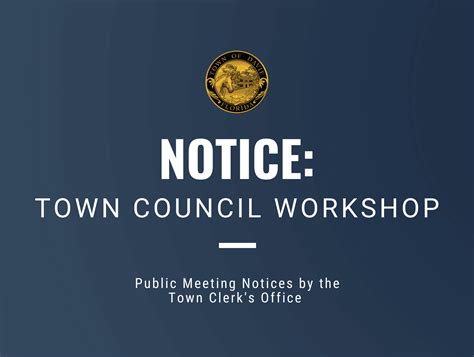 Calendar • Town Council Workshop - Broward County Phase 2 Pi