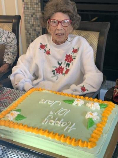 Candle Light Cove Senior Celebrates 101st Birthday With State Local