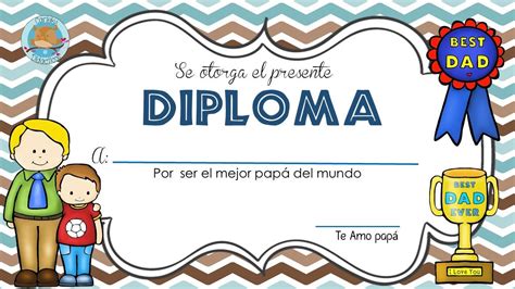 Pin de Julia Martín Rubio en Día del padre Diploma para papa