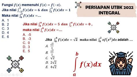 Pembahasan Soal Soal Asli UTBK Integral Persiapan UTBK 2022 YouTube