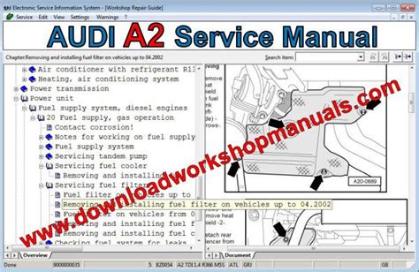 Audi A Workshop Repair Manual