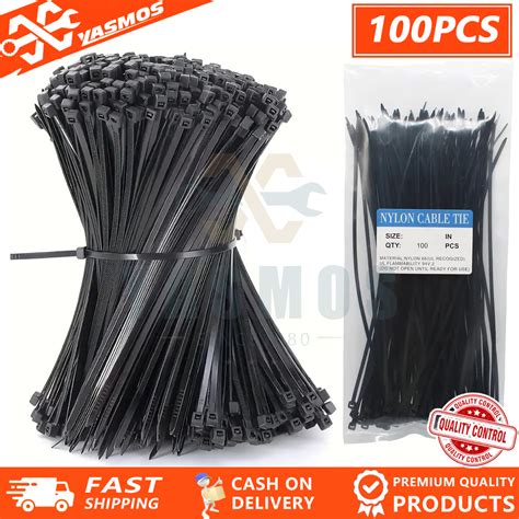 Pcs Heavy Duty Nylon Cable Zip Ties Uv Resistant Multipurpose