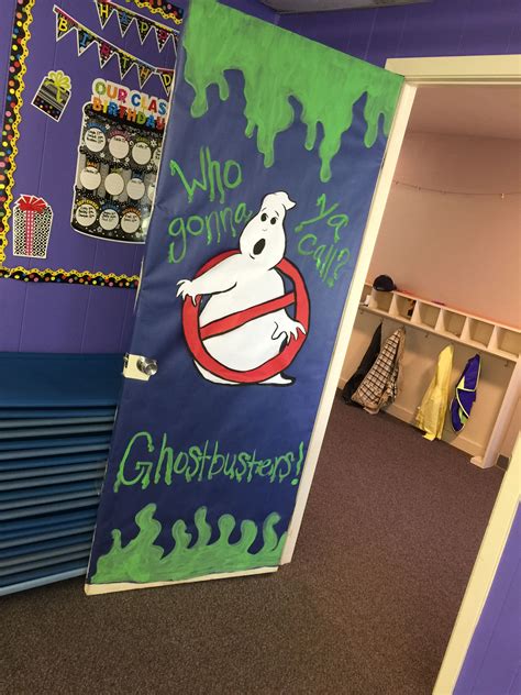 Ghostbusters Door For My Classroom Halloween Door Decorations