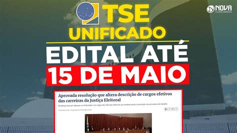 Concurso Tse Unificado Resolu O Aprovada Edital Iminente E Mais