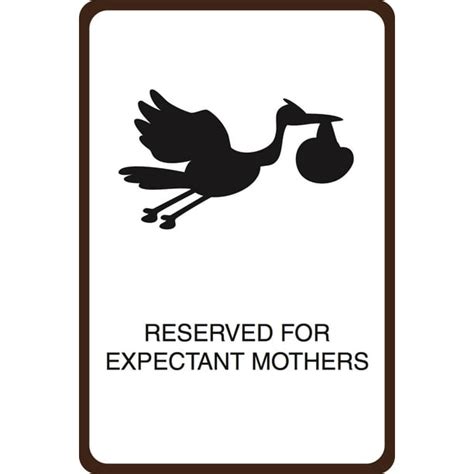 Reserved For Expectant Mothers Print Stork And Bundle Picture Street