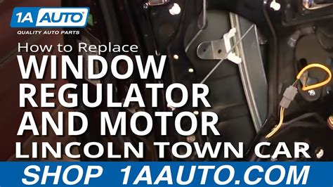 How To Replace Install Front Window Regulator And Motor Part Lincoln