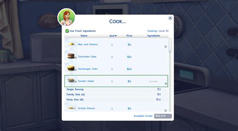 Guide: The Sims 4 Cooking Skill & Recipe List | SimsVIP