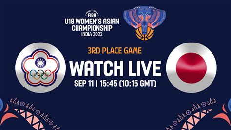 Chinese Taipei V Japan Full Basketball Game FIBA U18 Women S Asian