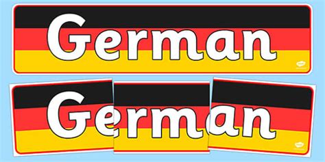 German Display Banner (teacher made) - Twinkl