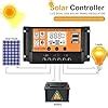 EDEDE Solarladeregler Solarpanel Regler MPPT Solar Laderegler Mit Dual