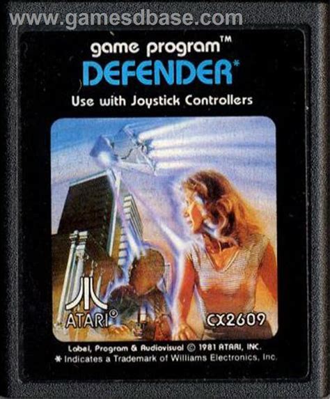 Defender Atari 2600 Games Database Atari Atari 2600 Games