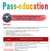 Que Disent Les Programmes Sur L Criture En Cycle Crpe Pdf