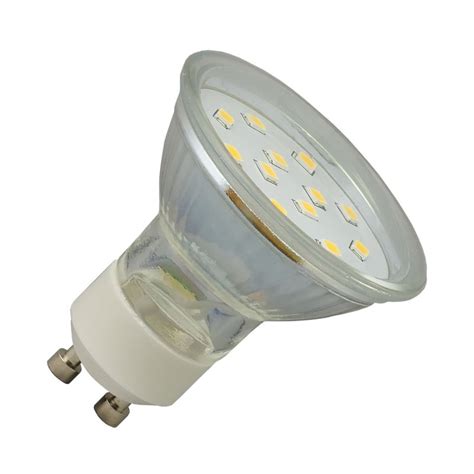 Żarówka Led 2w 180lm Gu10 230v Przezroczysta Szybka Biała Zimna