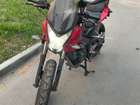 Купить б у Bajaj Pulsar NS карбюратор передач в Королёве красный naked bike года на