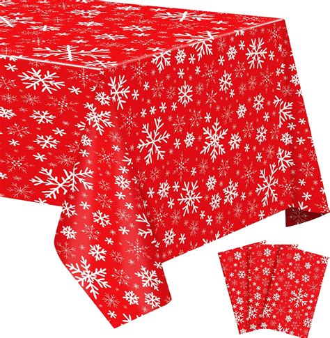 Amazon Moukeren Pcs Christmas Snowflake Tablecloth Winter Frozen