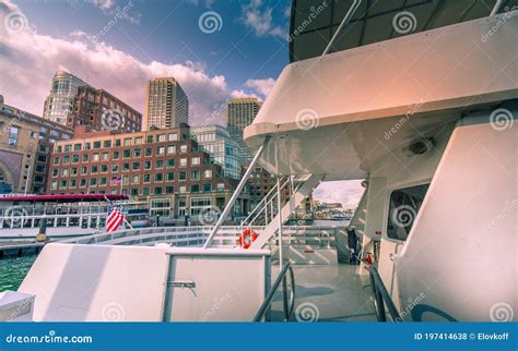 Boston Harbor Boats And Tours Editorial Stock Photo Image Of