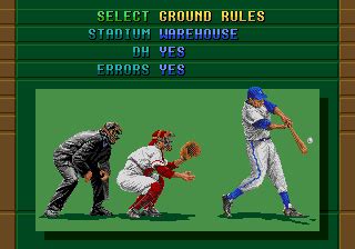 Screenshot Of La Russa Baseball 95 Genesis 1994 MobyGames