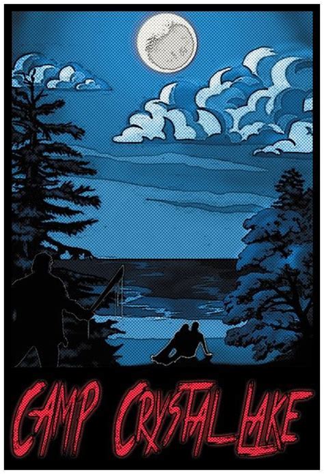 Camp Crystal Lake 13 Crystal Lake Horror Movie Art Lake Art