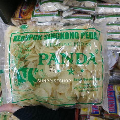 Kerupuk Singkong Pedas Ceriping Pedas Cap Panda Lazada Indonesia