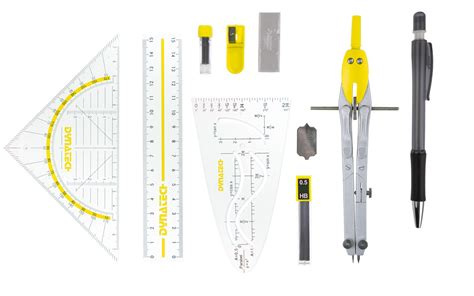 Dynatech Geometrie Und Zirkel Set Teilig Rei Verschluss Etui