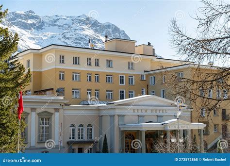 Hotel Kulm In Saint Moritz In Switzerland Editorial Stock Photo Image